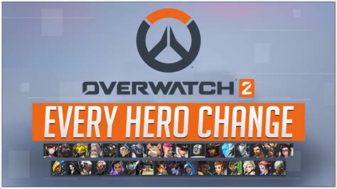 Every Hero Change For Overwatch 2 Beta 10 Youtube