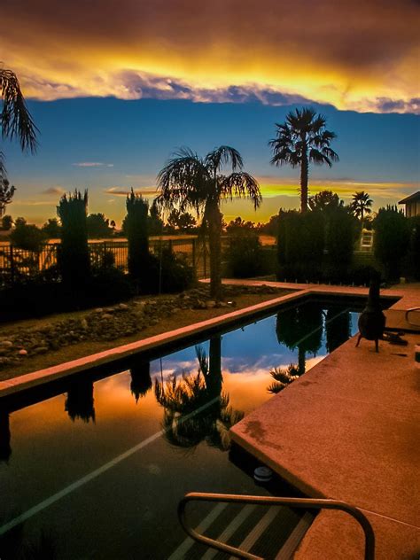 How to file for divorce in yuma arizona. Sunset reflected in backyard pool - Yuma Arizona. | Yuma ...