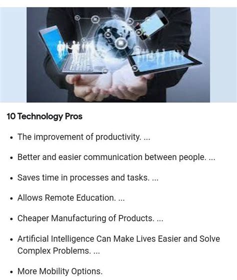 What Are The 10 Advantages Of Technology