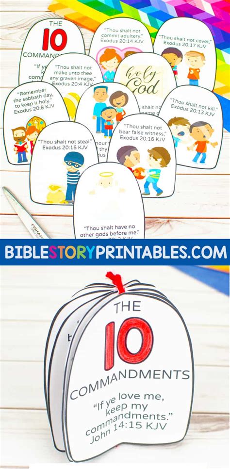 10 Commandments Craft For Preschoolers Bible Story Printables