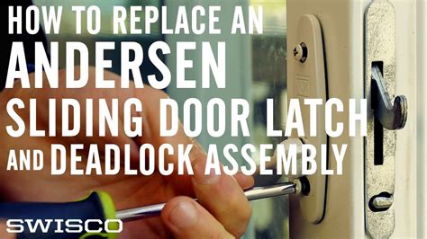 How To Replace An Andersen Sliding Door Latch Youtube
