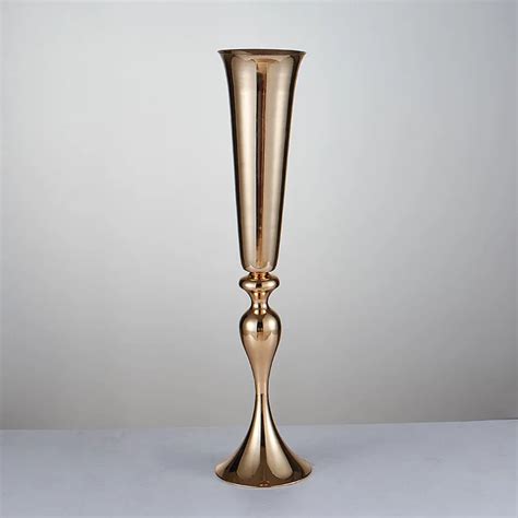 Wholesale 28 Inch 35inch Gold Mermaid Trumpet Wedding Centerpiece Table