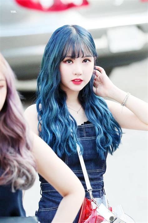 The end shade, and how it fades depends on how the hair is initially lifted. Who are some K-pop idols that have blue hair color? - Quora