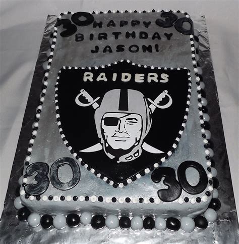 Mandys Cakes Raiders Football Cake Football Theme Party Sports Birthday Party Raiders Cake