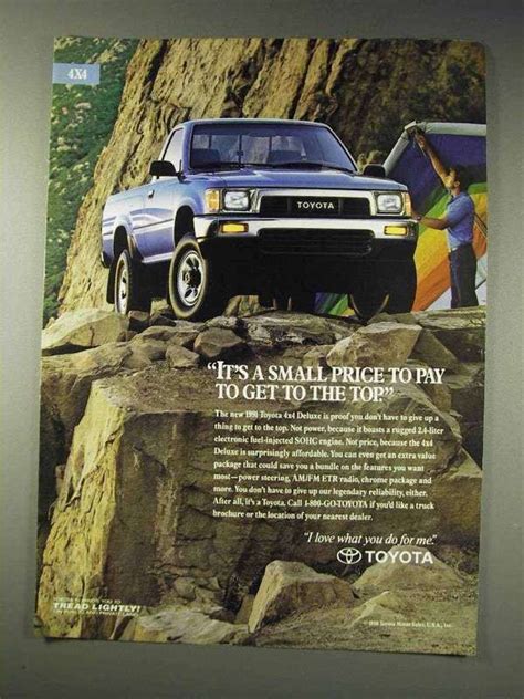 Old Toyota Truck Ads Chin On The Tank Motorcycle Stuff In