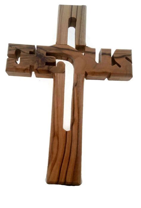 Olive Wood Jesus Name Cross Olive Wood Wall Crosses Names Of Jesus