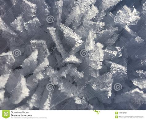 Ice Crystals On Snow Stock Image Image Of Edge Close 106642761