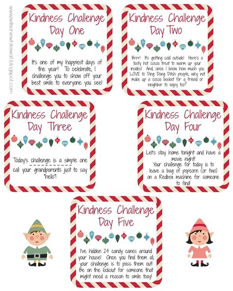 kindness elves printables