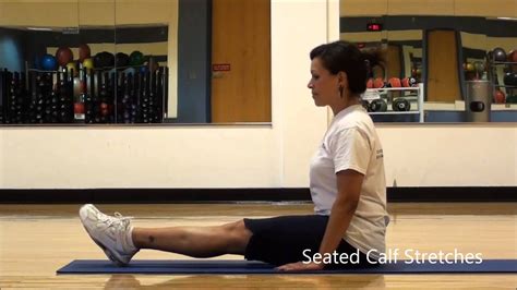 Seated Calf Stretches Youtube