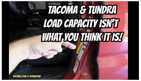 toyota tacoma tailgate weight limit