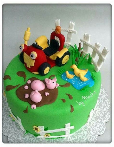 Welche rezepte eignen sich am besten für diese form? Traktor Tom | Kindertorte, Traktor torte, Traktor kuchen