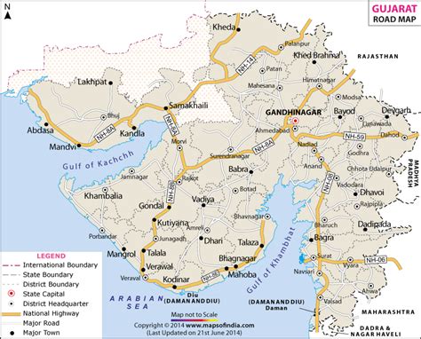 Gujarat Map With Cities Verjaardag Vrouw 2020