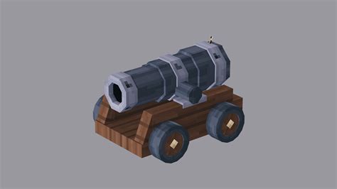 Cannon — Minecraft 3d Model Blockbench By Wartave — Prouserme