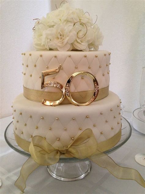 50th Anniversary Or Birthday Cake Golden Wedding Anniversary Cake 50th