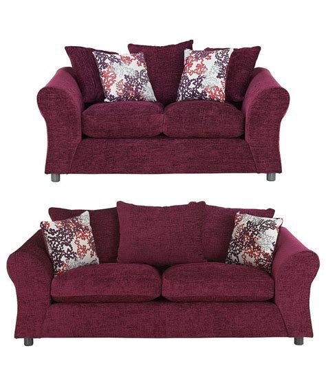 Sofa shops local business reviews and listings. Buy HOME Clara Large and Regular Fabric Sofa - Plum at ...