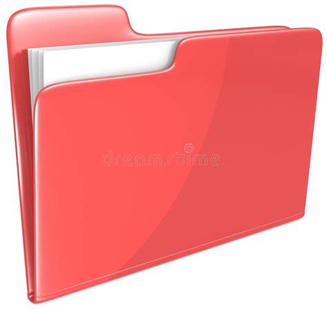 Red Folder Stock Illustration Illustration Of Empty 34139272