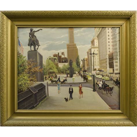 This heroic bronze equestrian statue depicts argentine general josé de san martín, who helped argentina, chile, and peru gain independence from the spanish in the early part of the central park was designated a scenic landmark by the new york city landmarks preservation commission in 1974. View, New York City, Central Park, John Agnello, Oil ...