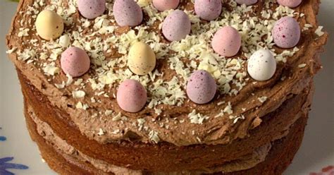 I D Much Rather Bake Than Malted Chocolate Easter Naked Cake