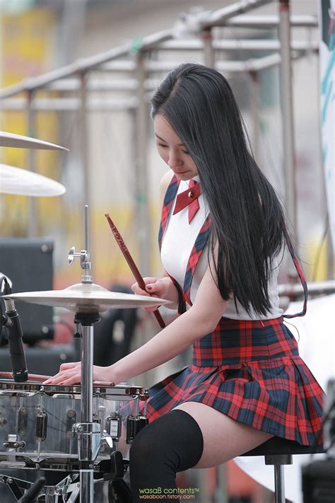 A Yeon Female Drummer Asian Girl Cute Girls