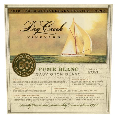 Dry Creek Vineyards Dry Fume Blanc 2021 Sauvignon Blanc
