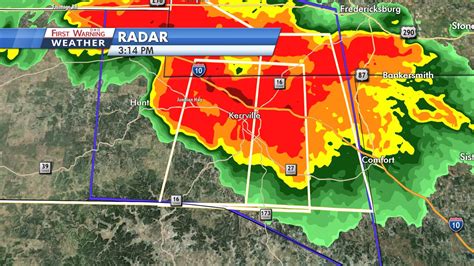 A Severe Thunderstorm Warning Has Been Issued For Gillespie County