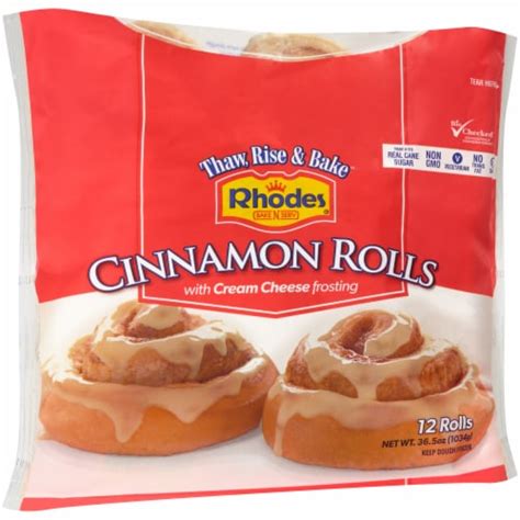 Rhodes Cinnamon Rolls With Cream Cheese Frosting 12 Ct Smiths Food