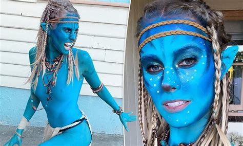 Best Body Painting Avatar Girl Head Shot By Hunblende Avatar Girl My