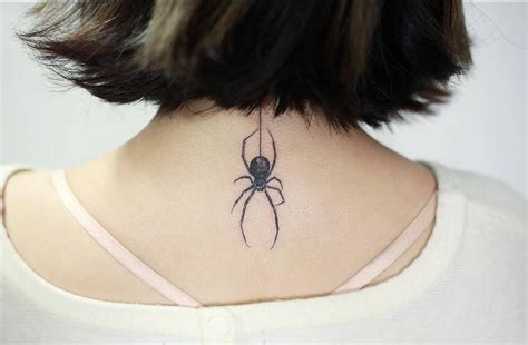 Simple Black Widow Tattoo Comollenarunsobredecarta