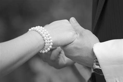 Wedding Couple Holding Hands Stock Image Image Of Ring