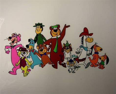 Publicity Cel Of Early Hanna Barbera Characters Early 1980s In C Es