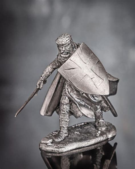 Medieval Knight 132 Scale Toys Tin Soldier Mini Figurines Etsy