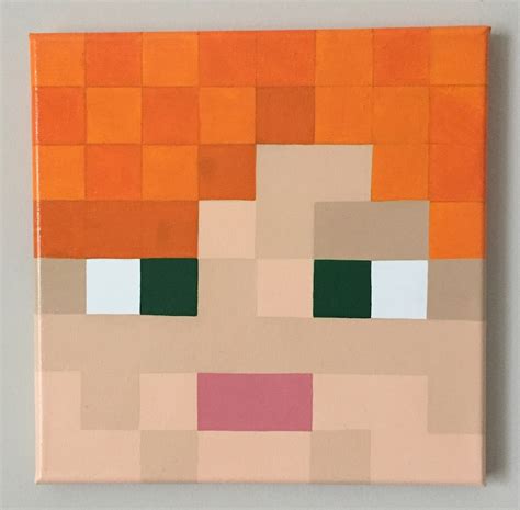 Pixel Art Alex Inspired By Minecraft Etsy