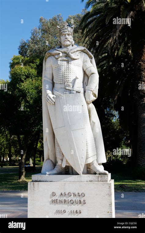 Statue Of King Dom Afonso Henriques 1110 1185 In Lisbon Portugal