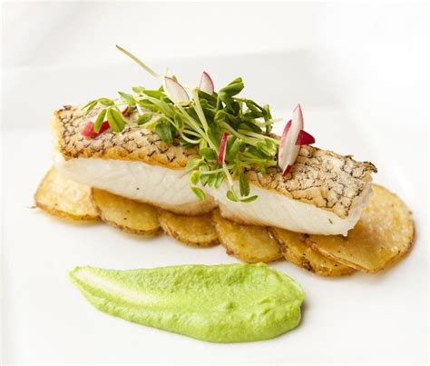 Urban Cookery Chilean Sea Bass With A Basil Pea Puree Might Work For Dinner Party Tomorrow