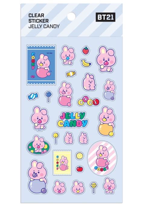 Bt21 ベビー クリア ステッカー Jelly Candy （cooky） 韓国情報広場