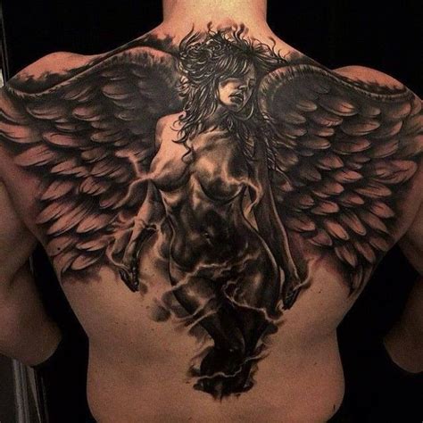 15 Tantalizing Dark Angel Tattoos Dark Angel Tattoo