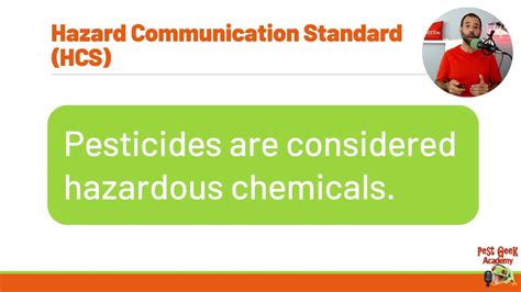 Exposure To Pesticides Under The Hazard Communication Standard Hcs Pest