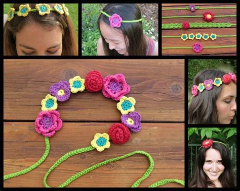 Crochet Flower Headband Pattern Festival Boho Baby Crochet Etsy