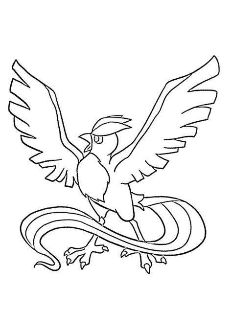 Articuno Pok Mon Coloring Page Funny Coloring Pages