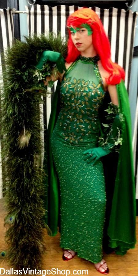 Glamorous Poison Ivy Costume Green Gala Gown Costume Ideas