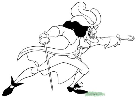 Captain Hook Coloring Pages To Download And Print For Free