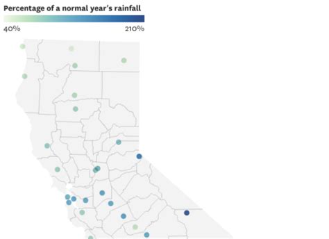 California Rainfall Totals Map Shows Which Areas Exceeded Entire Year