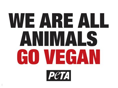 We Are All Animals Demo Poster Peta Literature