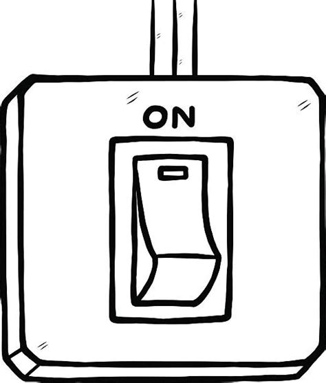 Drawing Of The On Off Switch Illustrations Royalty Free Vector