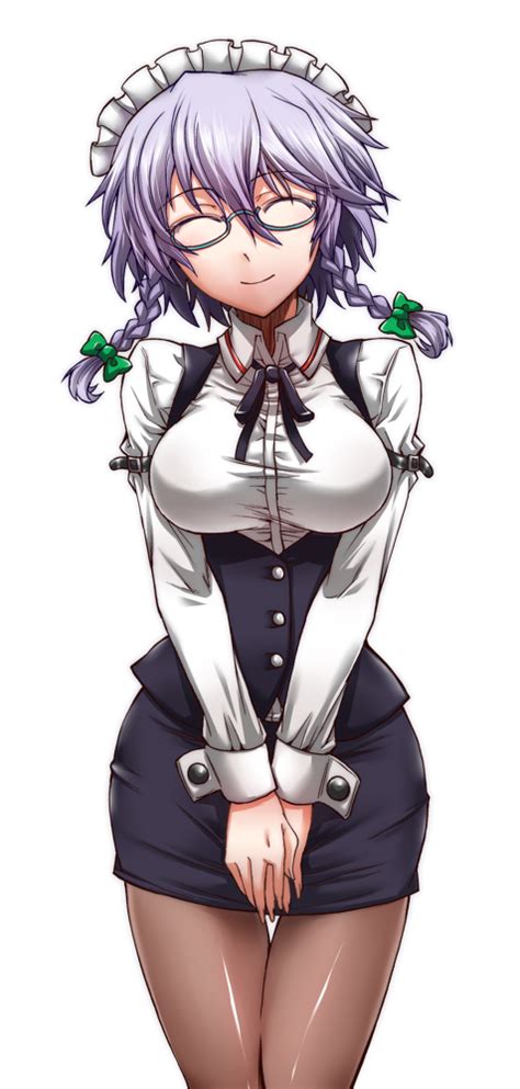 Safebooru Bespectacled Braid Breasts Closed Eyes Contemporary