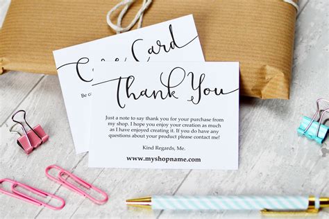 Business Thank You And Care Cards Creative Stationery Templates