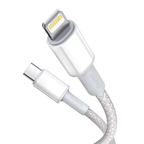 Baseus 20w Usb Type C Lightning Cable For Iphone Ipad White