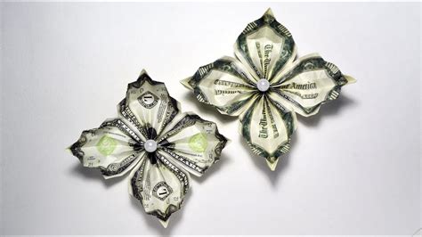 Easy And Beautiful Money Flower Origami Dollar Tutor Doovi