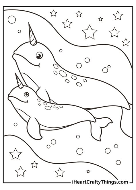 Narwhal Coloring Pages Updated
