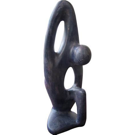 Abstract Sculpture of Man Stone Mid Century Modern from timeinabottle ...